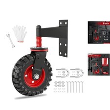 450 lbs Capacity Spring-Loaded Gate Wheel - Easy Installation Maintenance