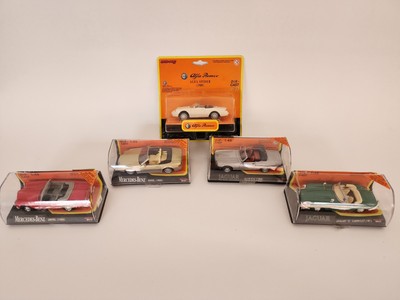 Oldtimer Modellautos - New Ray Cabrio - Mercedes, Jaguar, Alpha Romeo