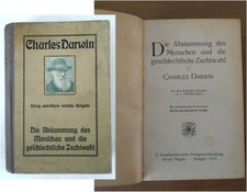Buch v. 1919 Charles Darwin Die Abstammung de...