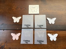 4 Small Butterfly Embossing Folders with Butterfly Die
