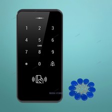 Waterproof Touch Keypad 125Khz RFID Proximity Reader Access Control 10 Keyfobs