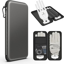 Golf Glove Case, Golf Glove Case with Two Gloves Holder for Golf Bag Accessories