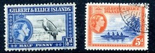 Gilber & Ellice Islands QEII 1956 sg 64, 69  - FU