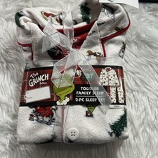 Toddler 2pc The Grinch Christmas Family Sleep Coat Pajama Set - 2T