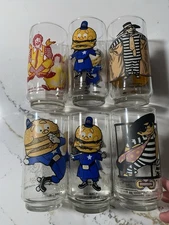 Lot Of 6 McDonald’s Collectible Glasses! 