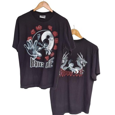 Remake Bruce Lee 2 sided Basic black Unisex T shirt Classic tee NH21265