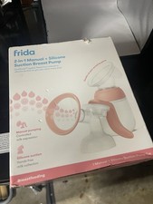 Frida Mom 2-in-1 Manual Breast Pump  Silicone Suction Breast Pump - OPEN BOX