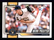 2026 Topps #186 Quinn Priester Milwaukee Brewers 59043