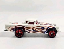 2004 Hot Wheels 124 Star Spangled 2 2/5 T-BIRD 1957 Red White Blue