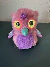Hatchimals Interactive Pink And Purple Black Owl 5" tall - Working