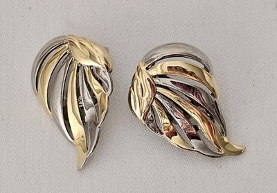 Ohrclips Vintage Clips vergoldeter Engelsfügel France  Ohrschmuck 