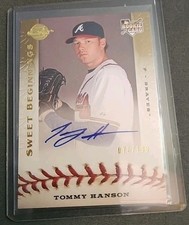 2009 Sweet Spot Sweet Beginnings Silver /199 Tommy Hanson #128 Rookie Auto RC