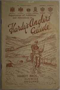 HARDY'S ANGLERS GUIDE 1937 Additions & Alterations Supplement. Hardy-Jock Scott