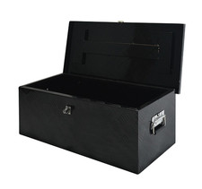 30x13x10 Black Aluminum Truck Tool Box Pickup Trailer Storage Box W Lock