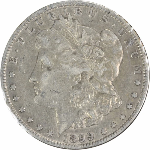 1899-o VAM 6 Morgan Silver Dollar Micro o EF Uncertified #824