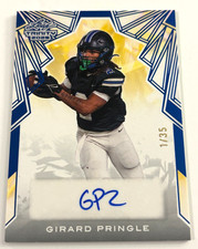 Girard Pringle 2025 Leaf Trinity Blue AUTO Autograph RC Card /35  