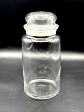 Clear Glass Storage Jar 8.25" Tall