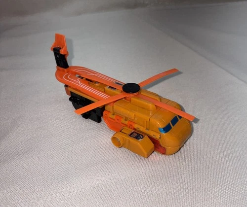 Transformers SANDSTORM Triple Change Helicopter Vtg 1986 Metal Feet Missing Gun