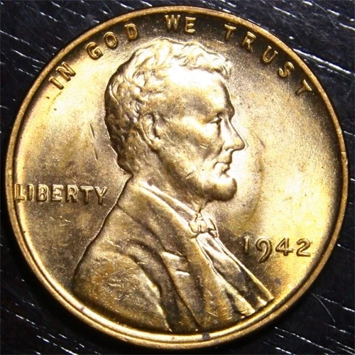 1942 Lincoln Wheat Penny BU 1c US Coin Philadelphia Mint