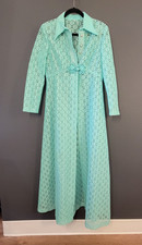 Vintage LACE Coat Duster Jacket 60s Evening Boho Cocktail EUC Classic!