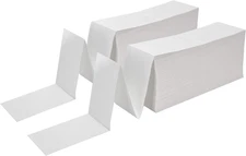 4X6 Inch Thermal Labels, Pack of 6000, 2 Stacks Fanfold, White Perforated, Perma