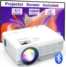 Mini Projector Phone Portable for Bedroom 1080P iOS Android TV Stick HDMI 2026