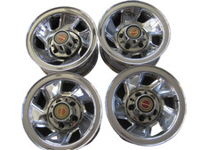 Set 4 15x7.5 1992-1996 Ford F-150 Bronco Chrome Steel Wheels F5ht-1015-ha Caps