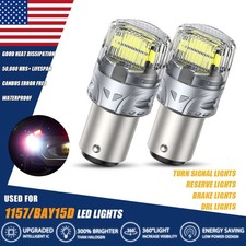 2x 1156 7506 1157 2357 Whiteamberyellow Smd Led Turn Signal Light Bulb 1141
