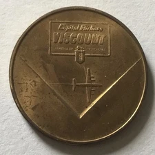 Capital Airlines Viscount Turbo prop Airplane Powered By Rolls Royce Coin Medal
