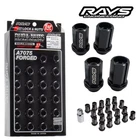 RAYS DURA-Lock&Lug Nut L37 6H 24PC M12X1.25 BK (Black) 19HEX 740200001206BK