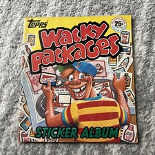 Wacky Packages 1982 Tops Sticker Album with 118/120 Stickers Original Owner