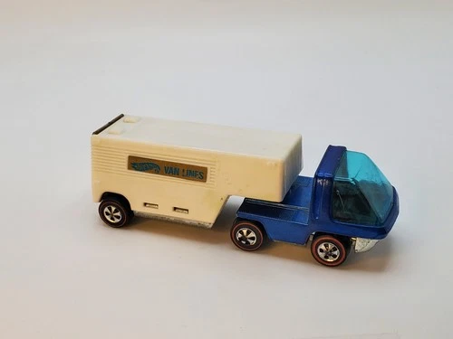Vintage Hot Wheels Redline 1969 The Heavyweights Moving Van Lines Hong Kong