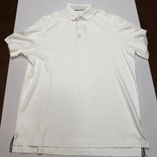 Cremieux Club 38 Collection Men s White Polo Shirt Size M Short Sleeve Classic