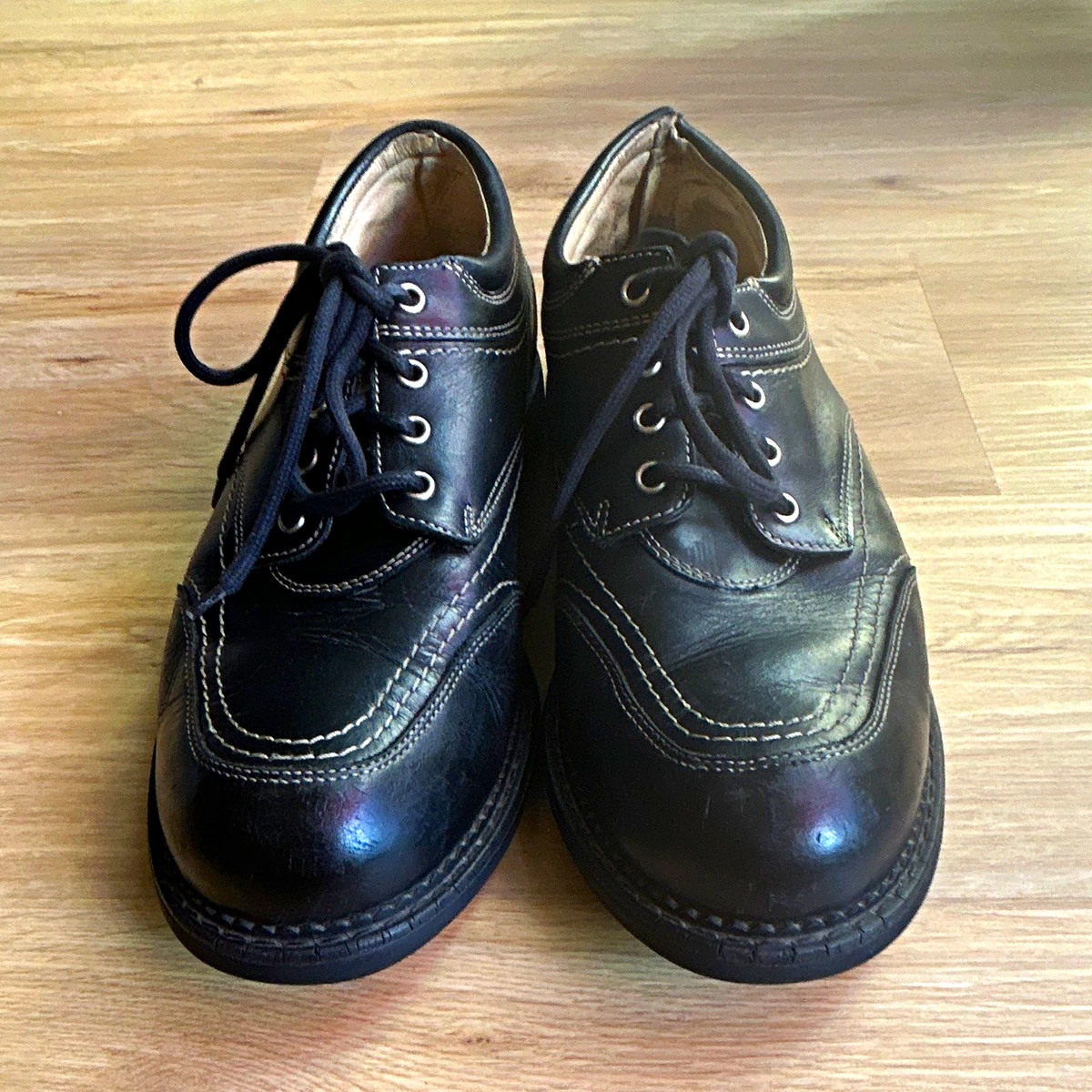 John Fluevog Future Angel Slip-on Wingtip Brogue Shoes Sz 7 Teal Leather John Fluevog Solid Casual Shoes for Men for sale | eBay main image 2