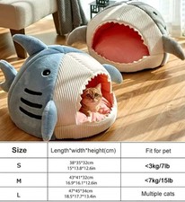  Contact For Free Shipping Shark design Cat Bed Pet Bed, 3 Different Sizes