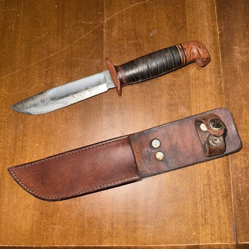 WESTERN KNIFE CO G465 1930s WWII BOULDER COLORADO MADE IN USA Bakelite