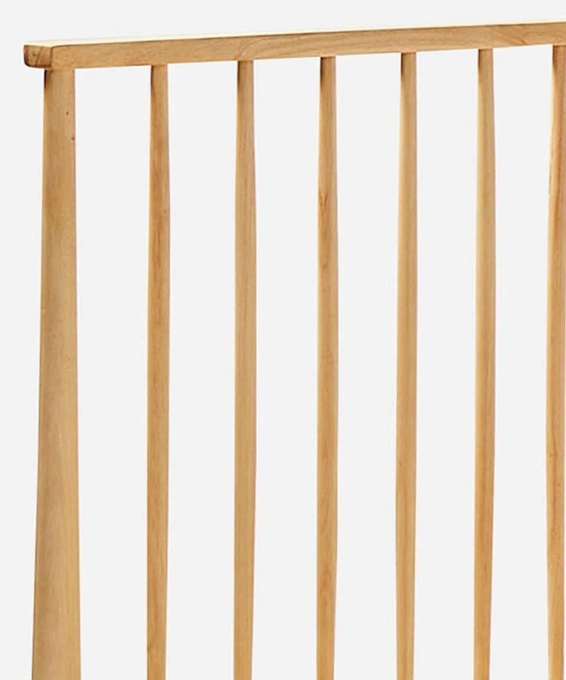Julipa Erika Wooden Spindle Double Bed Frame, Light Wood. eBay
