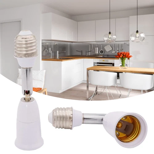2Pcs E26/E27 Light Bulb Socket Extender 4.5" Extension Adjustable Vertical 90° - Picture 9 of 9