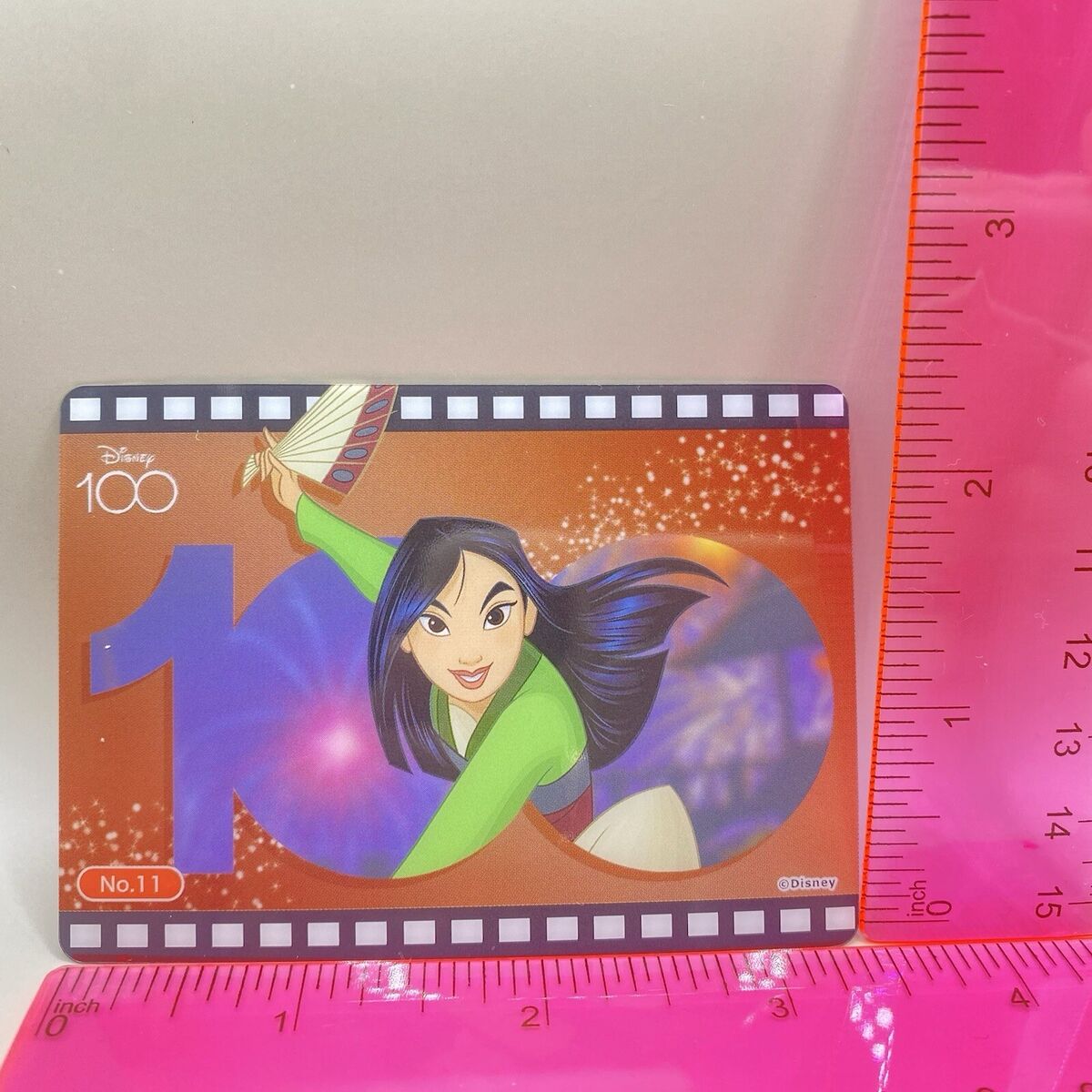 Mulan No.11 Disney 100 Trading Clear Card Japanese Bushiroad Mulan No.11 Disney 100 Trading Clear Card Japanese Bushiroad