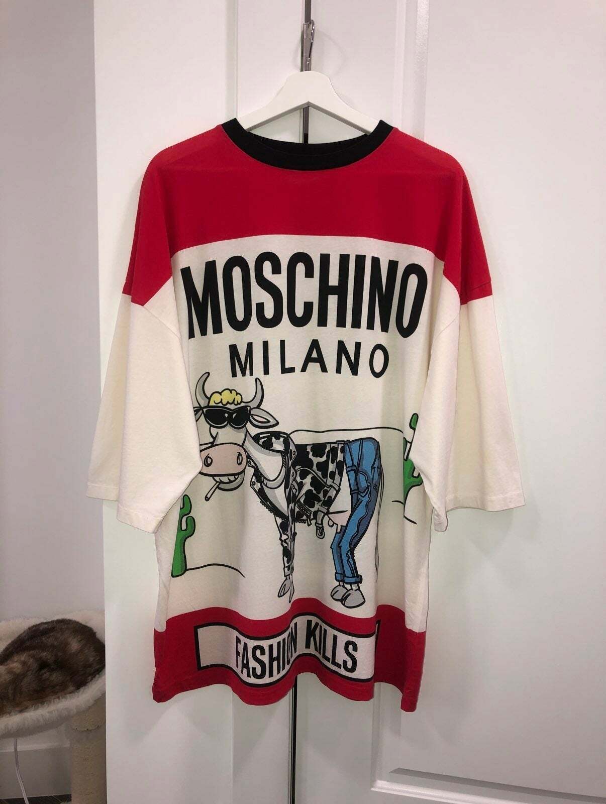 Moschino fashion kills oversized tee shirt unisex XXS