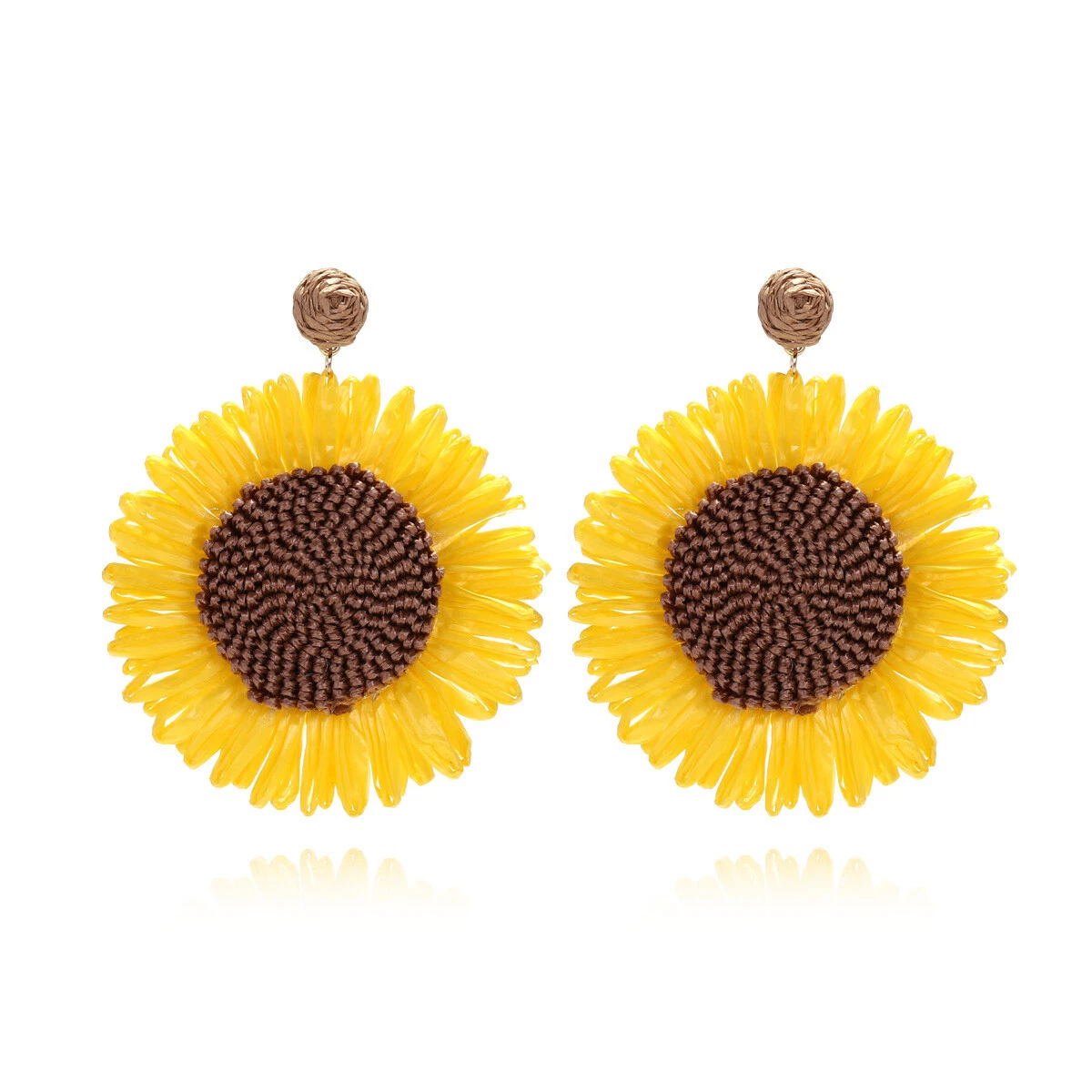 Share 160+ big sunflower earrings best seven.edu.vn