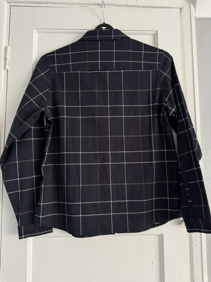 ROHAN Ladies Shirt Sun Protective Clothing Size UK 12 Navy Blue Hiking