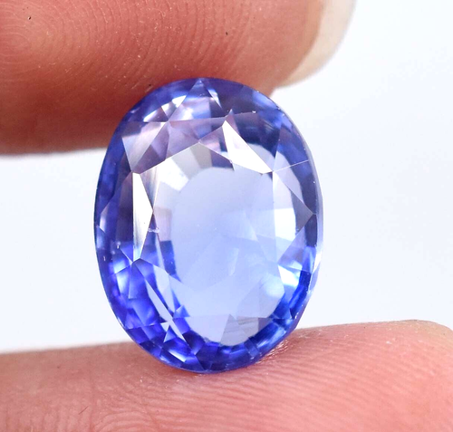 Saphir Bleu De Ceylan Naturel Taille Coussin - 10 Carats - Pur à La Loupe - Certifié AGSL - Neuf