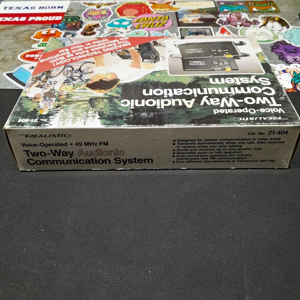 Realistic Voice-Operated Two-Way Audionic Communication System 21-404 Vintage - Image 4 of 4