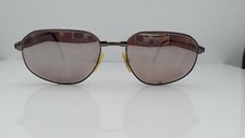 Vintage Berdel Donald Bronze Metal Oval Sunglasses FRAMES ONLY Italy