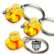 Donald trump duck with ear bandage duckies 3 Pack Fist pump trump 2024 mini