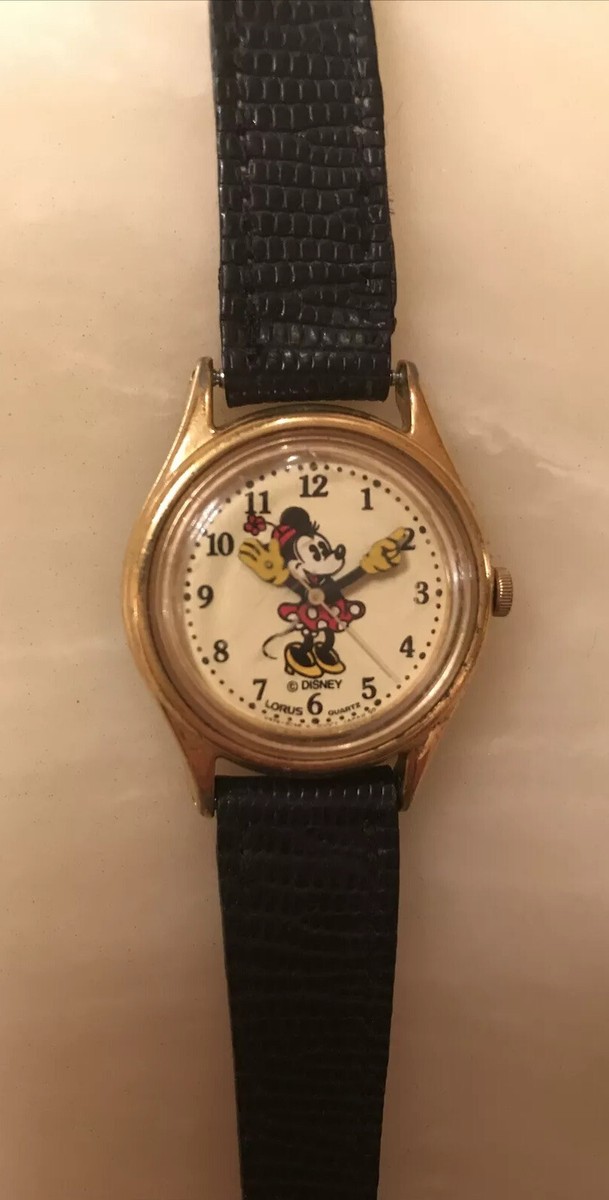 Vintage Disney {Lorus} Minnie Mouse Watch, Quartz, Black  display picture 3