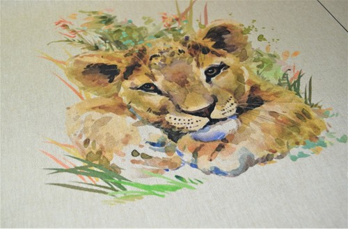 Fabric Cushion Panels Linen-look Country Creatures and Animals for Home Decor- - Picture 54 of 83