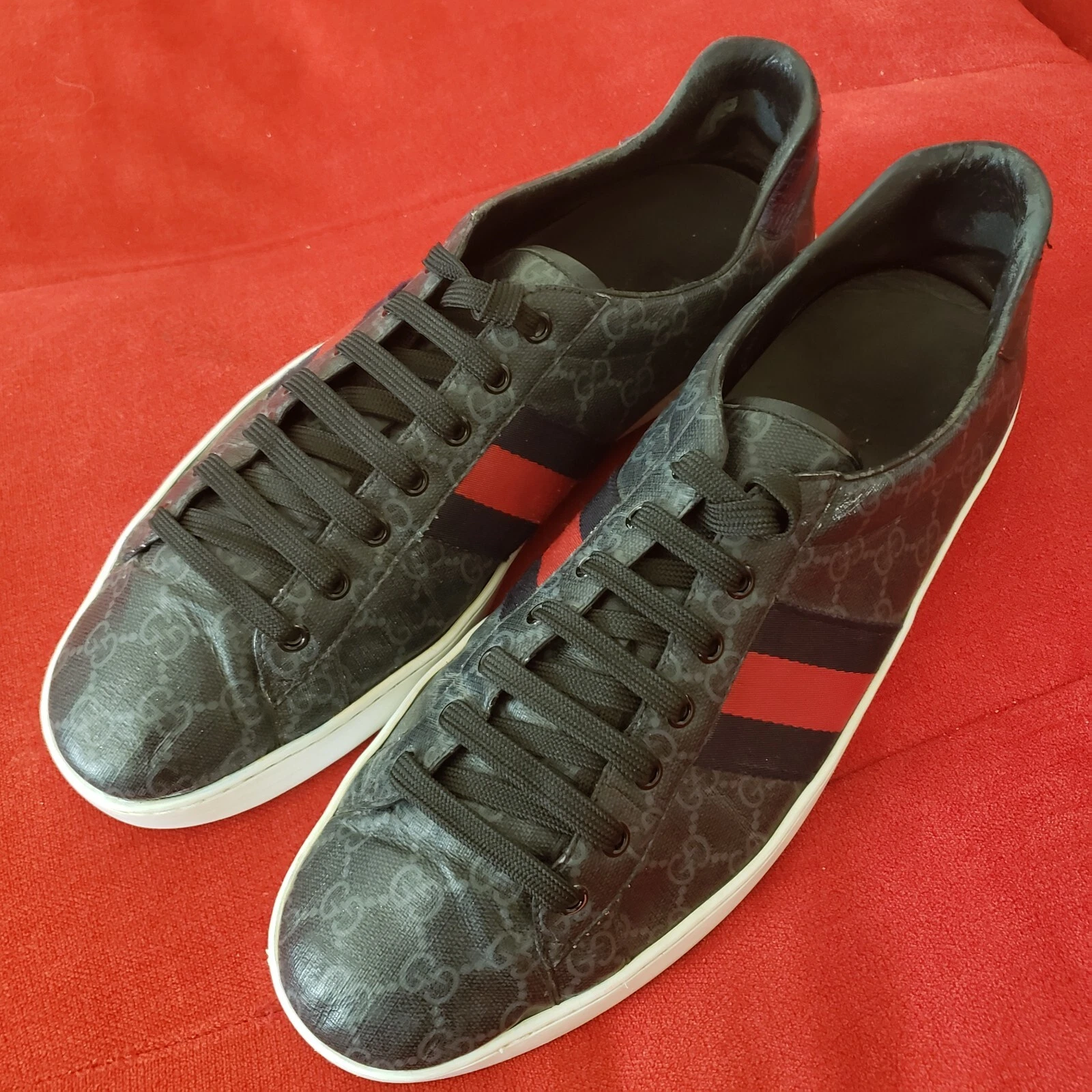 BASKETS GUCCI ACE GG SUPREME CHAUSSURES HOMME POINTURE 14,5