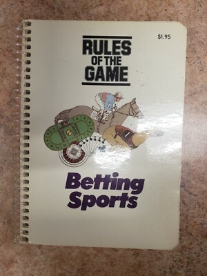 1977 Book Betting Sports Rules of The Game Handi Thumb Index Books